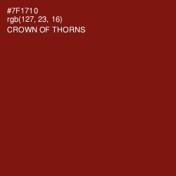 #7F1710 - Crown of Thorns Color Image